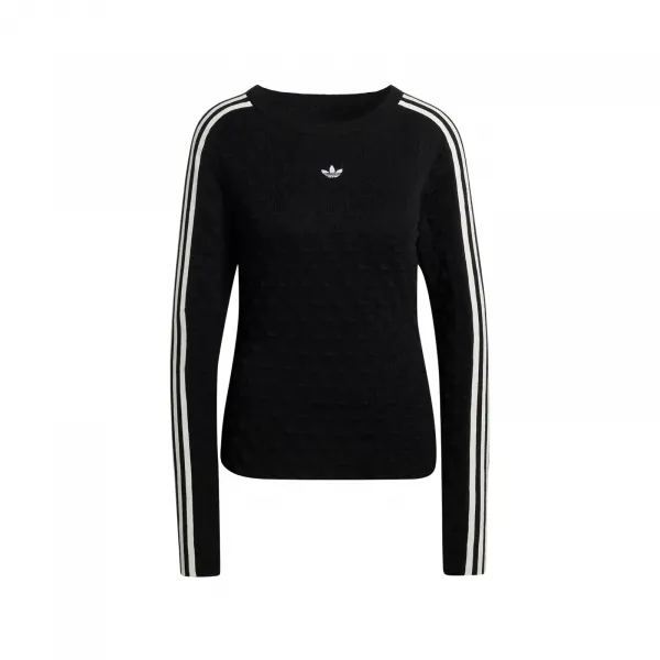 adidas Slim Solid Spike Knit Longsleeve Tee W "Black" (KS6460)