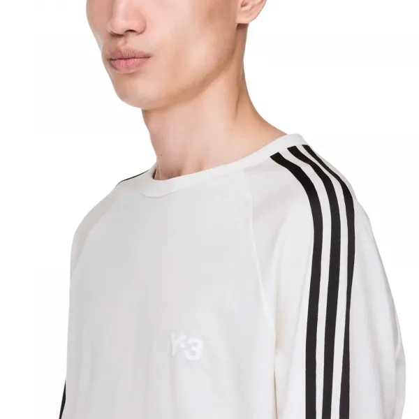 adidas Y-3 Longsleeve 3-Stripes "Core White" (JZ0635)