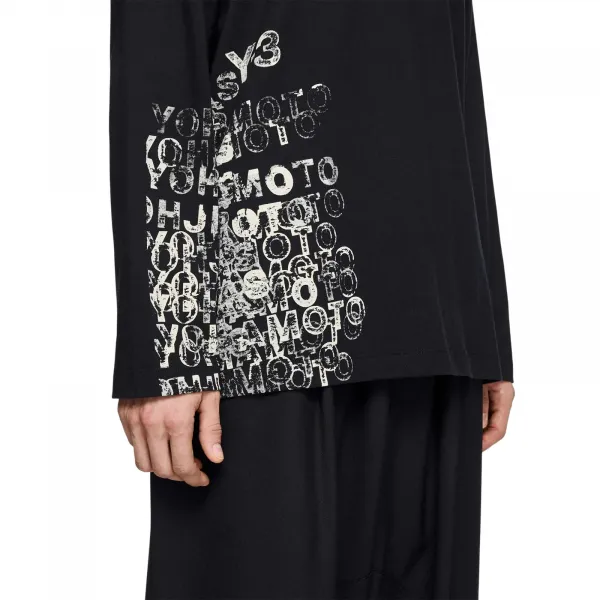 adidas Y-3 Gfx Long Sleeve T-Shirt "Black" (KR2239)