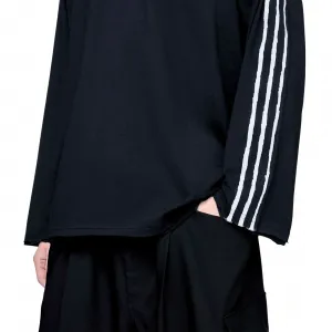 adidas Y-3 Raw Edge 3 Stripes Long Sleeve T-Shirt "Black" (KQ9795)