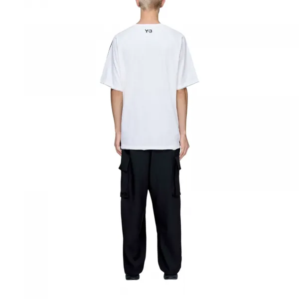 adidas Y-3 Raw Edge 3 Stripes SS Tee "Chalk White" (KS9748)