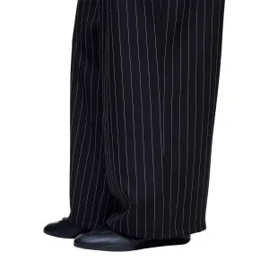 adidas Y-3 Sport Uniform Pinstripe Track Pants "Black Chalk White" (KR0179)