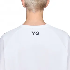 adidas Y-3 Raw Edge 3 Stripes SS Tee "Chalk White" (KS9748)
