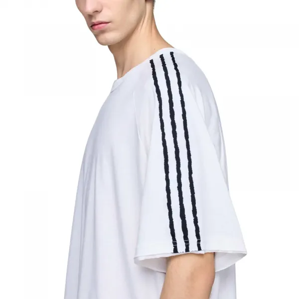 adidas Y-3 Raw Edge 3 Stripes SS Tee "Chalk White" (KS9748)