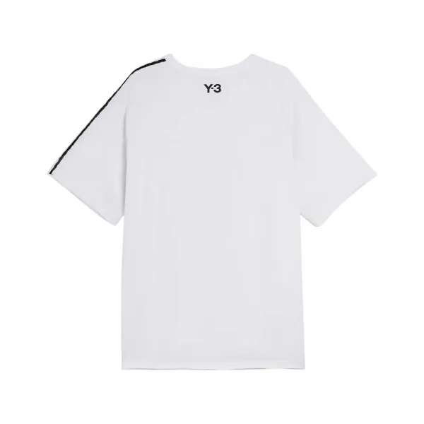 adidas Y-3 Raw Edge 3 Stripes SS Tee "Chalk White" (KS9748)