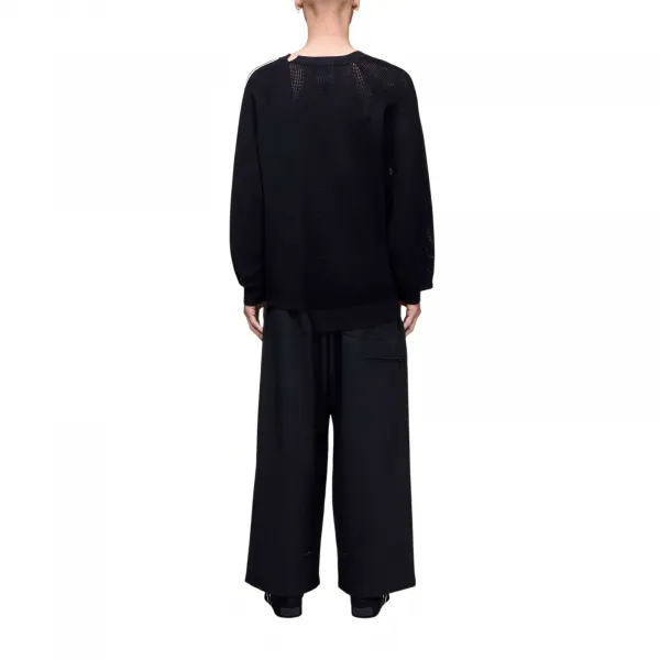 adidas Y-3 Loose Fit Viscose Blend Crewneck Sweater "Black" (KR2395)