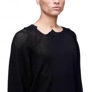 adidas Y-3 Loose Fit Viscose Blend Crewneck Sweater "Black" (KR2395)