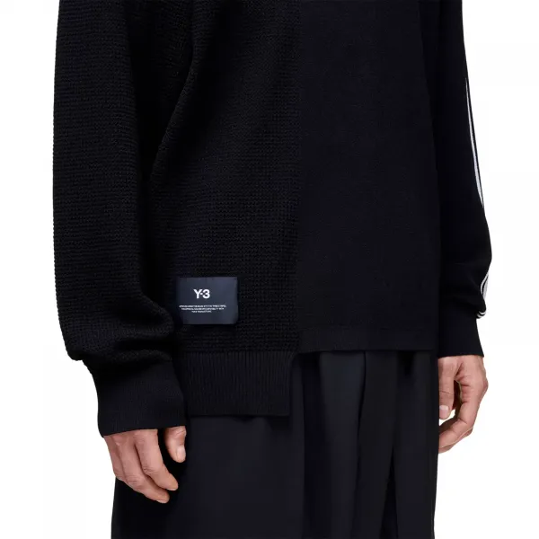 adidas Y-3 Loose Fit Viscose Blend Crewneck Sweater "Black" (KR2395)
