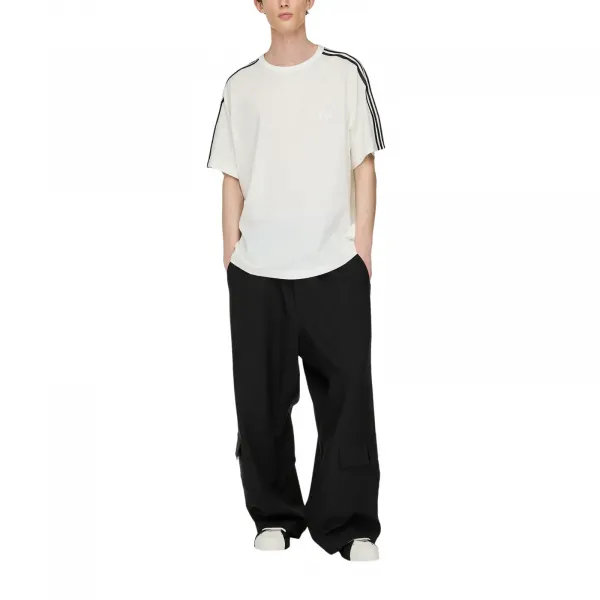 adidas Y-3 Short Sleeve T_shirt 3-Stripes "Core White" (JY8187)