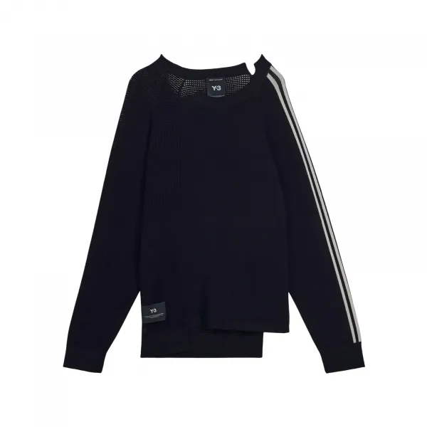 adidas Y-3 Loose Fit Viscose Blend Crewneck Sweater "Black" (KR2395)