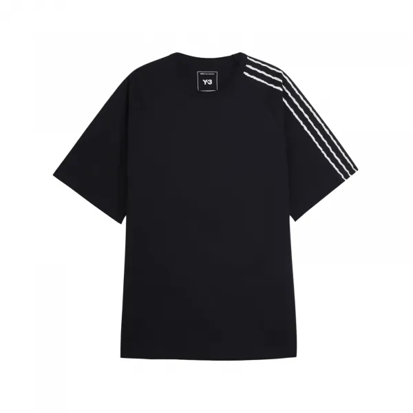 adidas Y-3 Raw Edge 3 Stripes SS Tee "Black" (KQ9793)