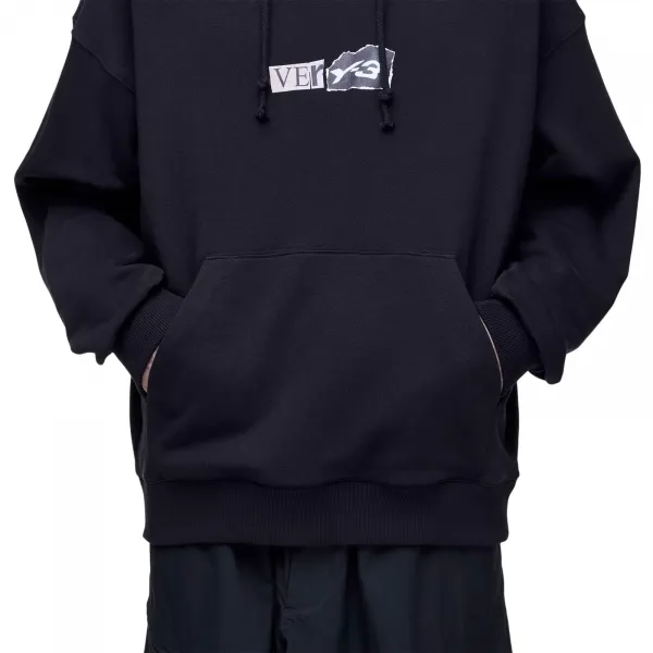 adidas Y-3 Brushed Terry GFX Hoodie "Black" (KR2208)