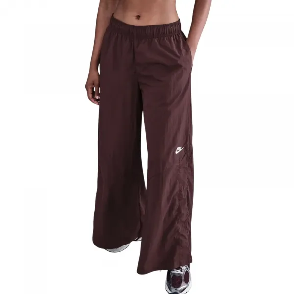 Nike Sportswear Wide Leg Woven Pants Wmns "Burgundy Crush" (IH8508-652)