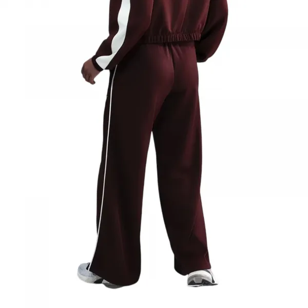 Nike Sportswear Mid-Rise Wide-Leg Track Pants Wmns "Burgundy Crush" (IH8514-652)