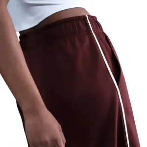 Nike Sportswear Mid-Rise Wide-Leg Track Pants Wmns "Burgundy Crush" (IH8514-652)