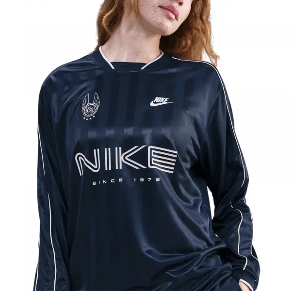Nike Sportswear Longsleeve Jersey Top Wmns "Midnight Navy" (IM7452-410)