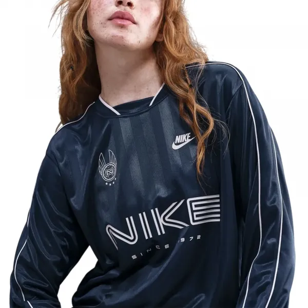 Nike Sportswear Longsleeve Jersey Top Wmns "Midnight Navy" (IM7452-410)