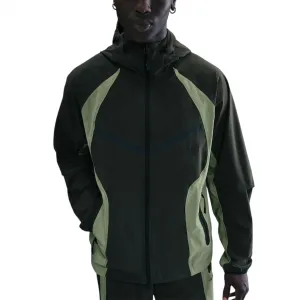Nike Tech Dri-FIT Woven Color-Block Windrunner Loose Jacket "Sequoia" (IH8461-355)
