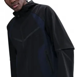 Nike Tech Dri-FIT Woven Color-Block Windrunner Loose Jacket "Black" (IH8461-010)