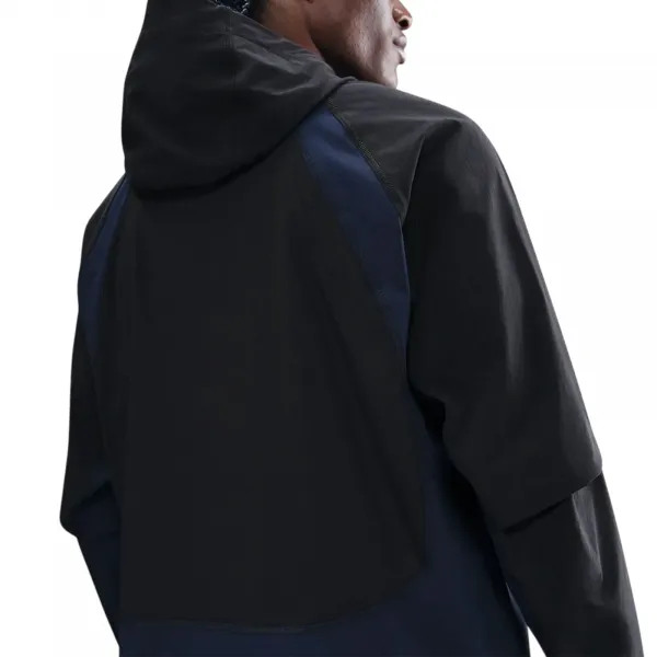 Nike Tech Dri-FIT Woven Color-Block Windrunner Loose Jacket "Black" (IH8461-010)
