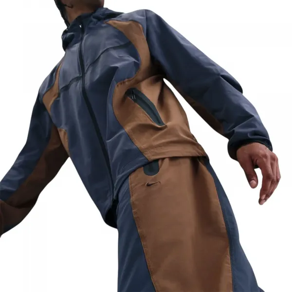 Nike Tech Dri-FIT Woven Colour-Block Oversized Trousers "Thunder Blue" (IH8466-437)