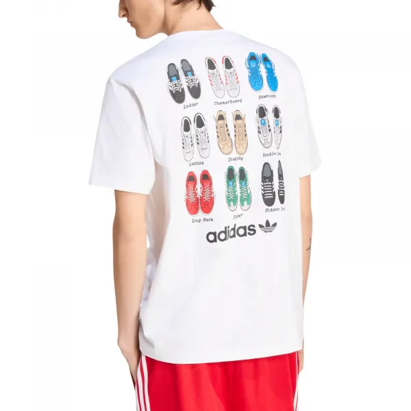 adidas Shoes 4 Loose Graphic T-Shirt "White" (IA4485)