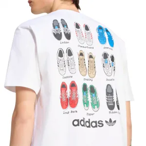 adidas Shoes 4 Loose Graphic T-Shirt "White" (IA4485)