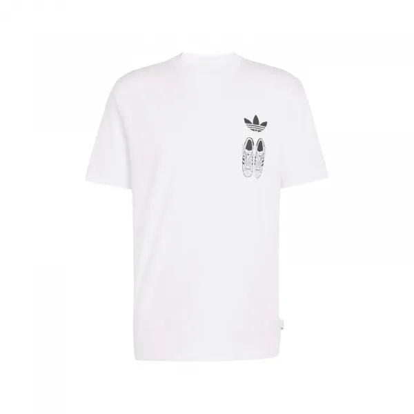 adidas Shoes 4 Loose Graphic T-Shirt "White" (IA4485)