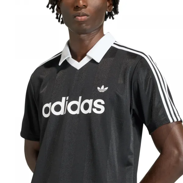 adidas Archive Collar Engineered Jersey "Black" (KE3584)