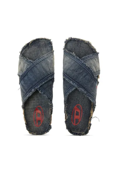 Šľapky Diesel Woodstock D-Woodstock Cross Sandals Blue Denim