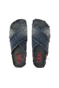 Šľapky Diesel Woodstock D-Woodstock Cross Sandals Blue Denim