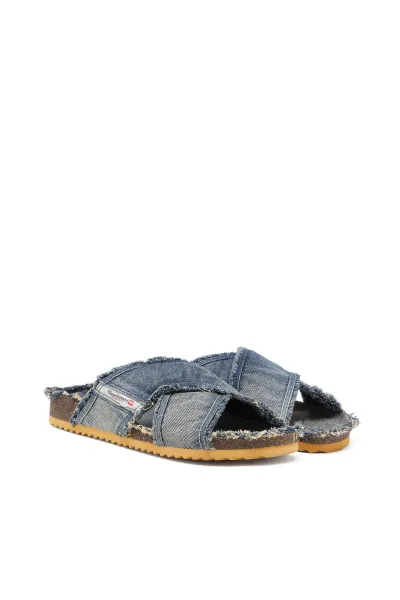 Šľapky Diesel Woodstock D-Woodstock Cross Sandals Blue Denim