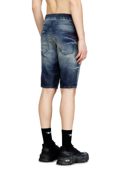 Šortky Diesel 2033 D-Krooley-Short Jogg Shorts Denim