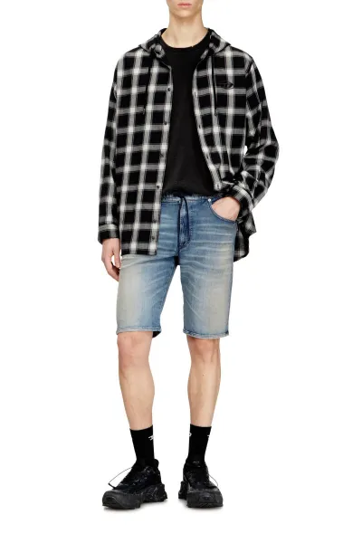 Šortky Diesel 2033 D-Krooley-Short Jogg Shorts Denim