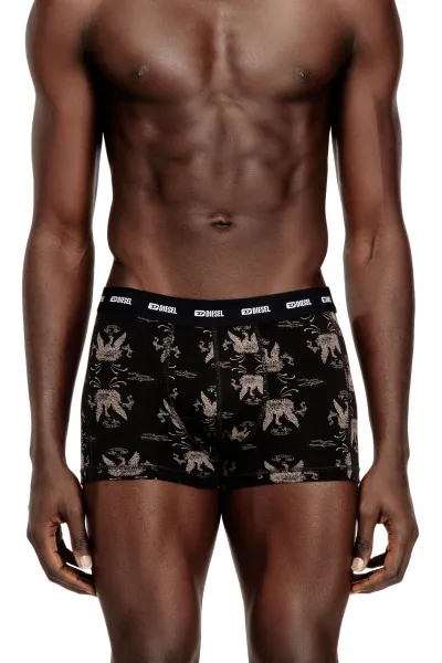 Spodná Bielizeň Diesel Damien-Utlt-3Pack Boxer-Shorts Black