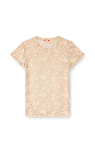 Tričko Diesel Kasia-Utlt T-Shirt Warm Taupe