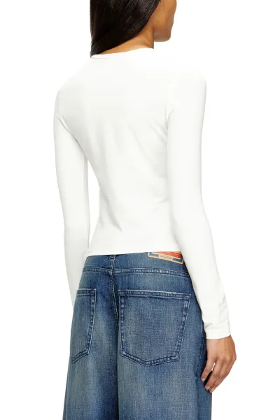 Tričko Diesel T-Uncutieslong-Ls-Od Tank Top Off White