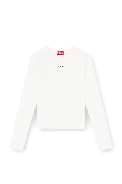 Tričko Diesel T-Uncutieslong-Ls-Od Tank Top Off White