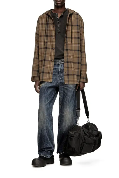 Košeľa Diesel S-Ix Shirt Black Oyster