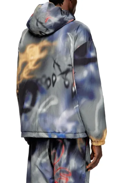 Bunda Diesel J-Mirr Jacket Grey/Purple