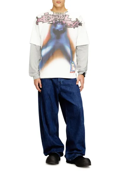 Tričko Diesel T-Boxt-V13 T-Shirt Off White