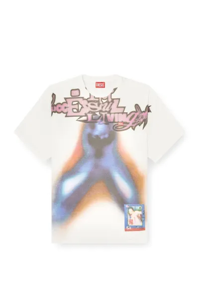 Tričko Diesel T-Boxt-V13 T-Shirt Off White
