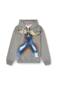 Mikina Diesel S-Boxt-Hood-V4 Sweat-Shirt Grey Melange Bc21