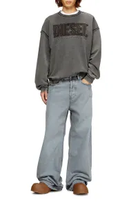 Mikina Diesel S-Boxt-Raw-V1 Sweat-Shirt Black