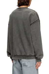 Mikina Diesel S-Boxt-Raw-V1 Sweat-Shirt Black