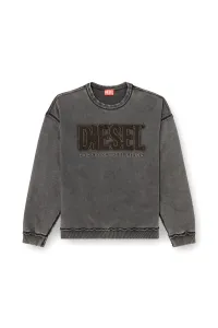 Mikina Diesel S-Boxt-Raw-V1 Sweat-Shirt Black