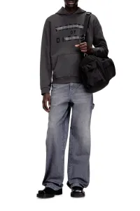 Mikina Diesel S-Norman-Hood Sweat-Shirt Grey