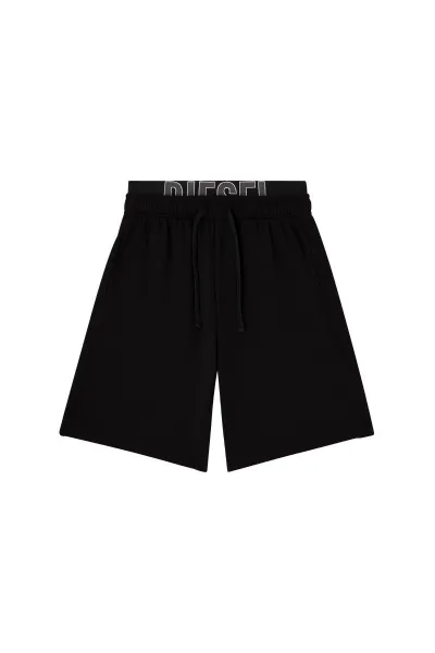 Teplákové Šortky Diesel Devin-D-Pop Black