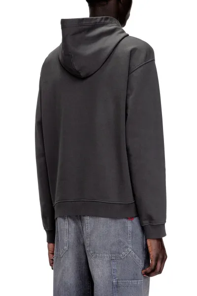 Mikina Diesel S-Norman-Hood Sweat-Shirt Grey