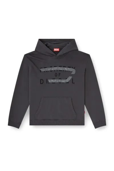 Mikina Diesel S-Norman-Hood Sweat-Shirt Grey